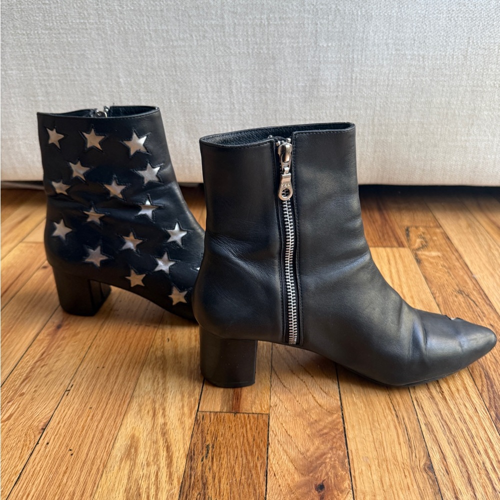 Archive Shoes The Madison Boot - Black with Silver Star Design